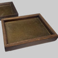 Small Wooden Tray (Dark Oak/Copper)